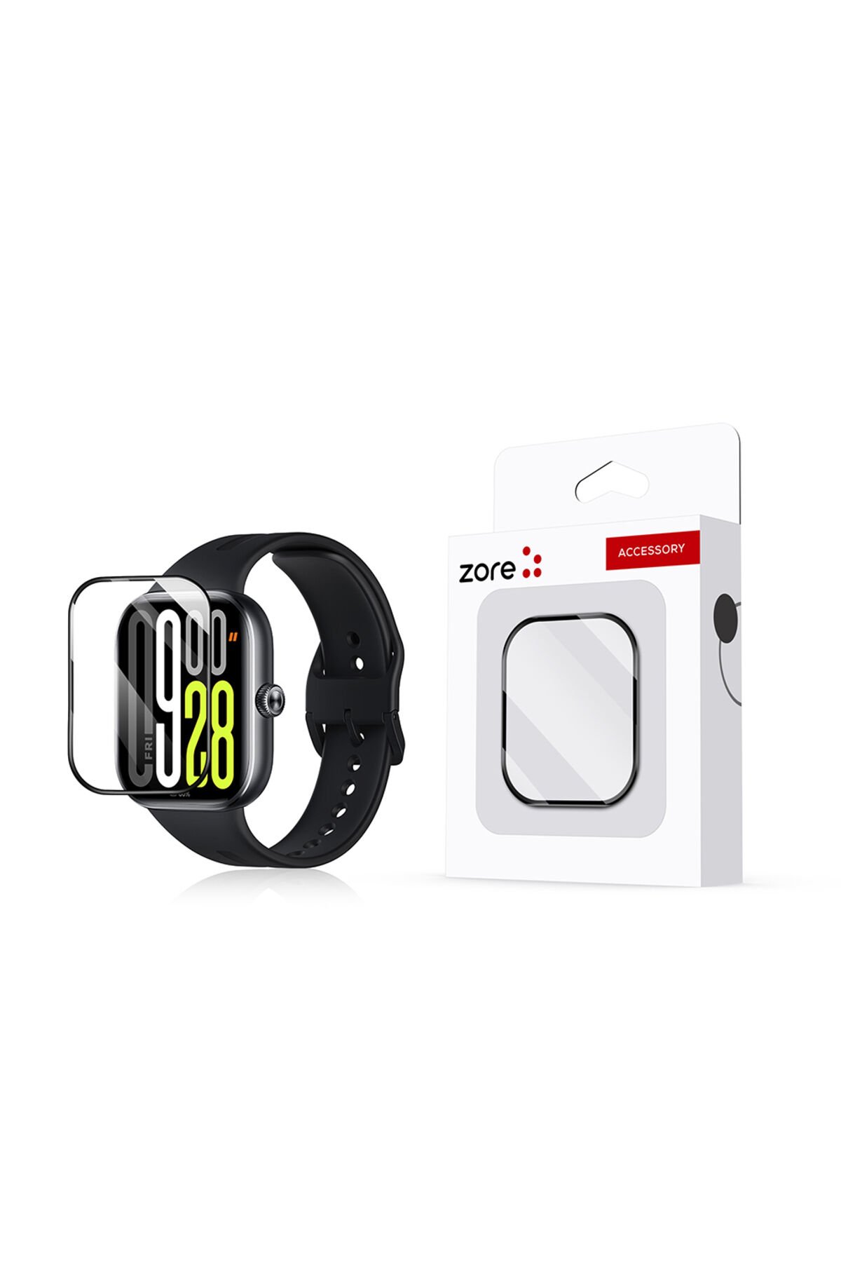 Redmi Watch 5 Active BSAY PMMA Pet Saat Ekran Koruyucu - Siyah Siyah