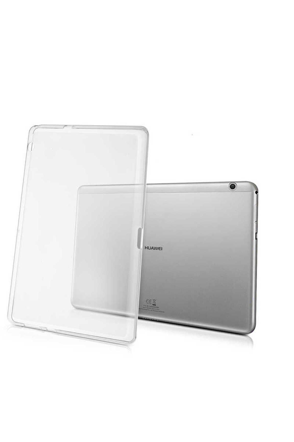 MatePad T3 10 Uyumlu SBT Tablet Süper Silikon Kapak-Renksiz Renksiz
