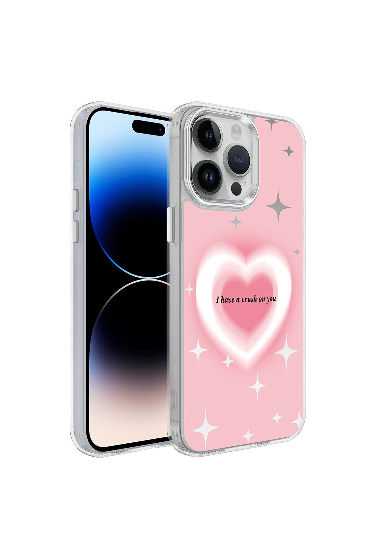 iPhone 14 Pro Uyumlu AiHTTgli Parlak Tasarımlı BSAY Mimbo Kılıf-NO5 No1