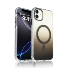 iPhone 11 Kılıf M-safe Şarj Özellikli Transparan Renk Geçişli Zore Toros Kılıf