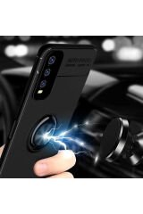 Vivo Y11S Kılıf BSAY Ravel Silikon Kapak - Mavi Siyah