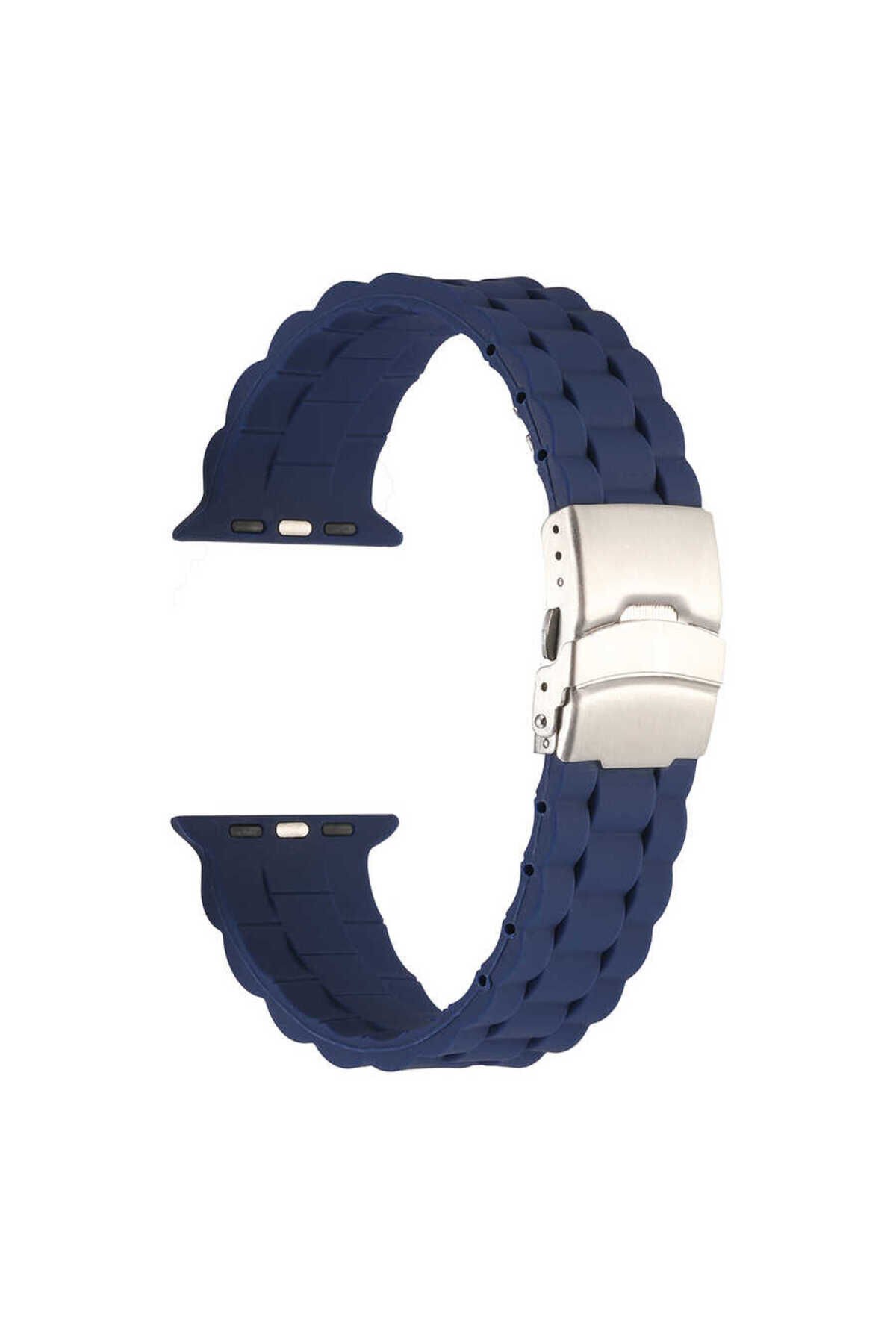 Watch 38mm KRD-72 Uyumlu BSAY Kordon-Sarı Lacivert