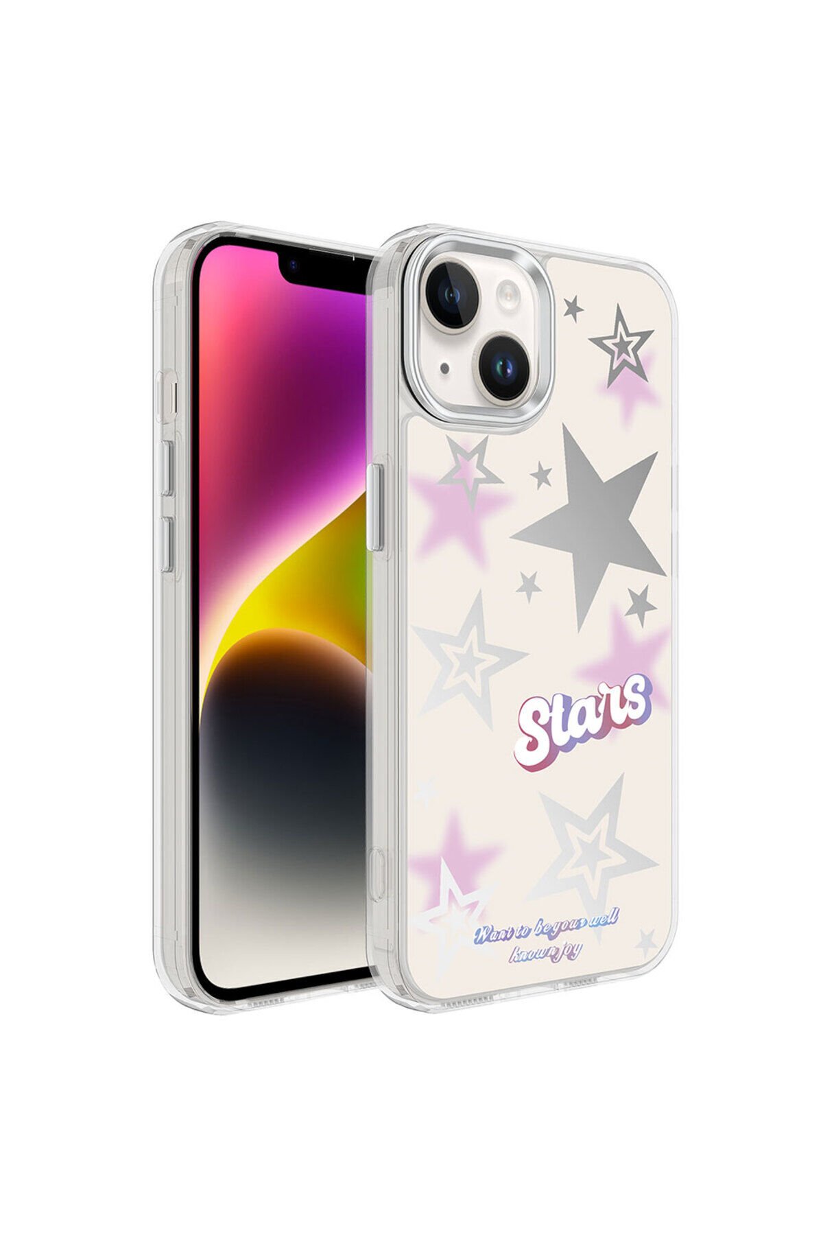 iPhone 14 Plus Uyumlu AiHTTgli Parlak Tasarımlı BSAY Mimbo Kılıf-NO1 No4