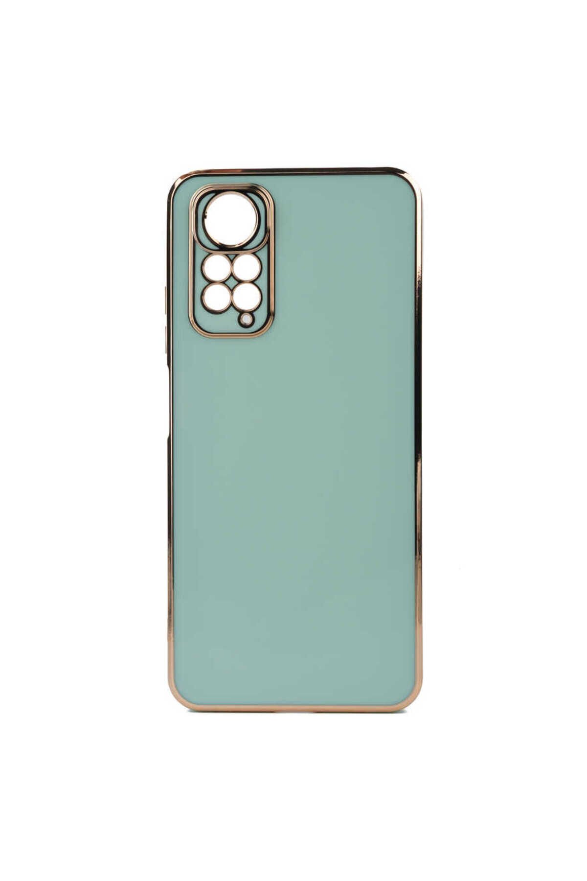 Redmi Note 11S Global Kılıf BSAY Bark Kapak - Mavi Açık Açık Yeşil