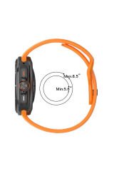 Galaxy Watch Ultra 47mm BSAY KRD-119 Delikli Tasarım Silikon Kordon-Beyaz Gri