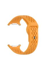 Galaxy Watch Ultra 47mm BSAY KRD-119 Delikli Tasarım Silikon Kordon-Beyaz Gri