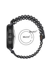 Galaxy Watch Ultra 47mm BSAY KRD-120 Naylon Kumaş Hasır Örgülü Kordon-Turuncu Turuncu