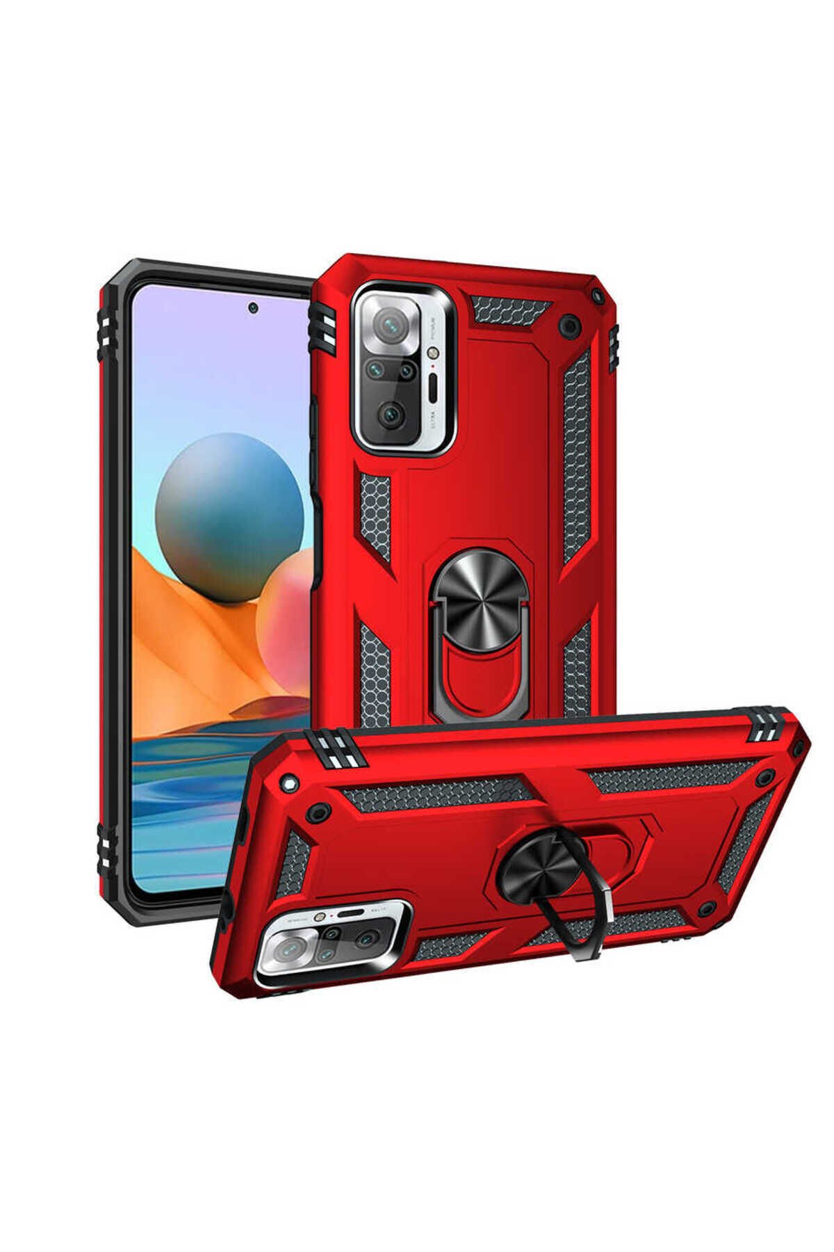 Redmi Note 10 Pro Kılıf BSAY Vega Kapak - Kırmızı Kırmızı