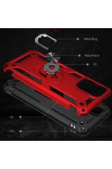 Redmi Note 10 Pro Kılıf BSAY Vega Kapak - Kırmızı Kırmızı