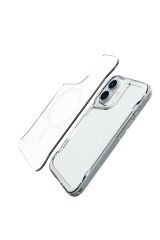 iPhone 17 Kılıf KLFK M-safe Şarj Özellikli T-Max M-safe Kapak - Şeffaf Şeffaf