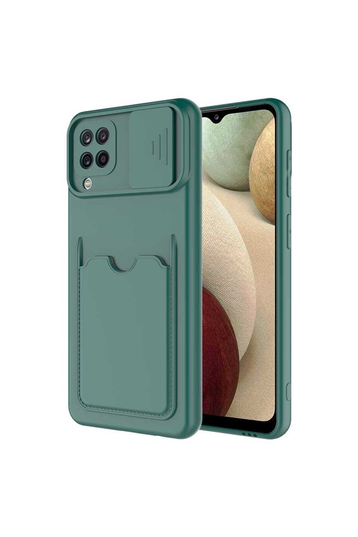 Galaxy A22 4G Kılıf BSAY Kartix Kapak - Koyu Mor Koyu Mor