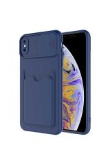 iPhone XS 5.8 Kılıf BSAY Kartix Kapak - Koyu Mor Koyu Mor