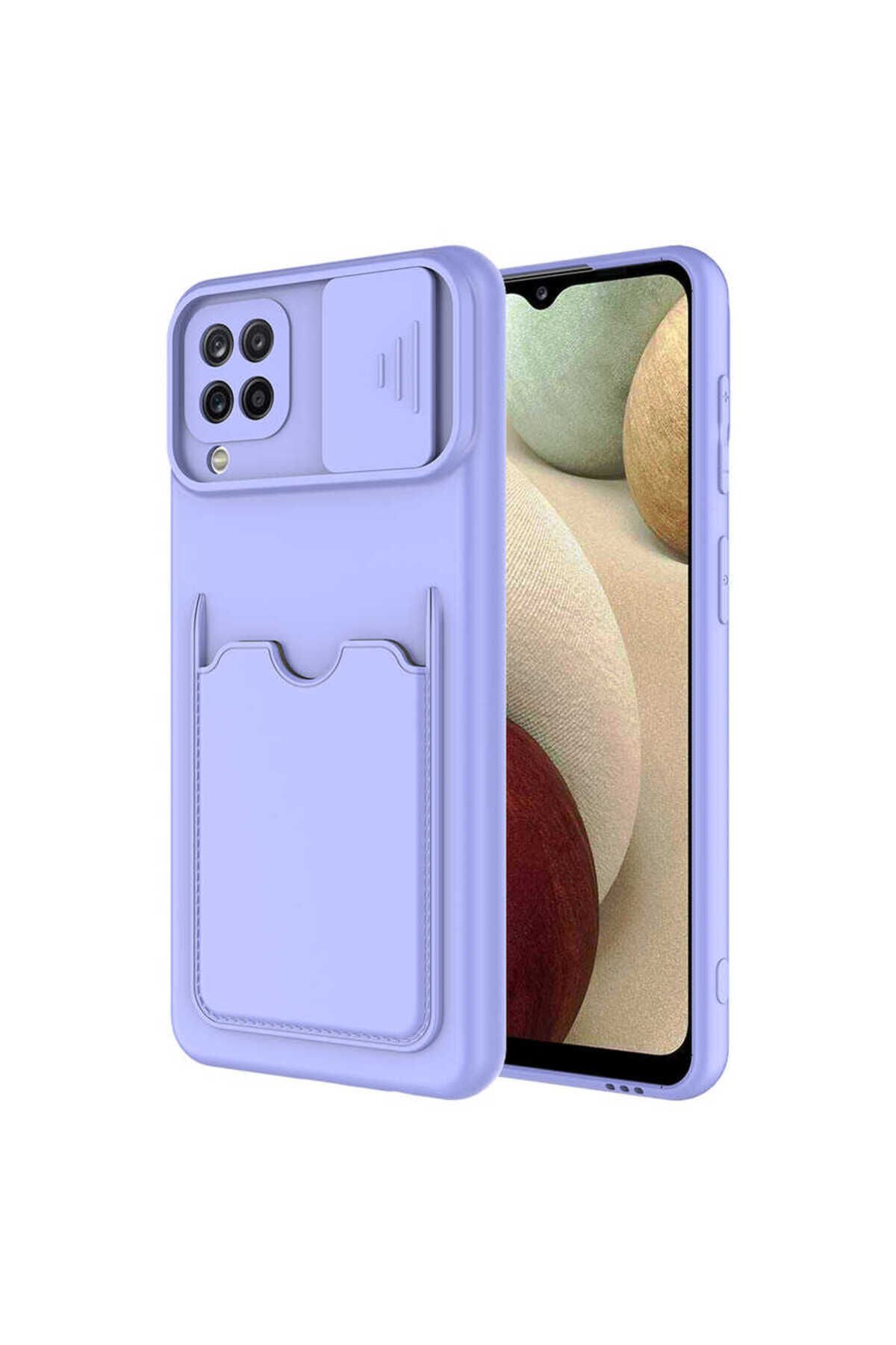 Galaxy M32 Kılıf BSAY Kartix Kapak - Koyu Mor Koyu Mor