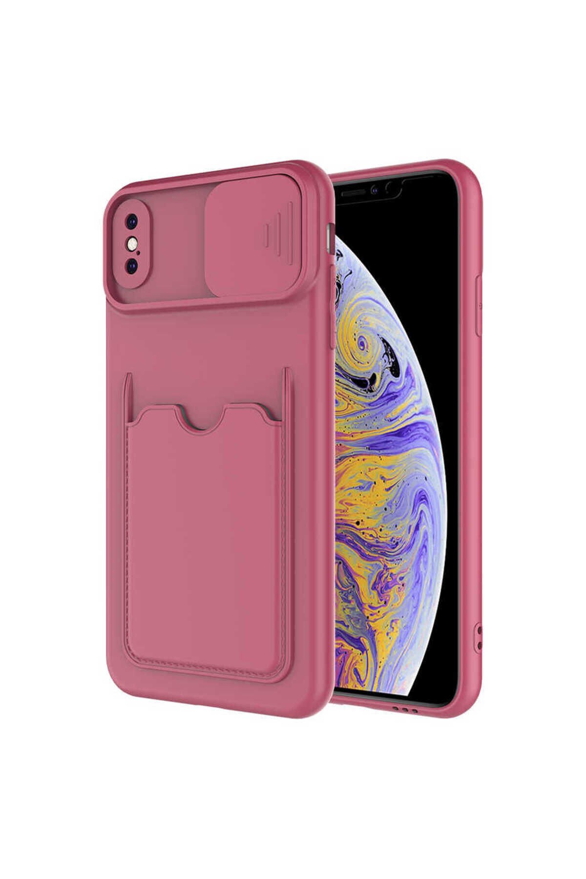 iPhone XS Max 6.5 Kılıf NXAR Kartix Kapak - Koyu Mor Koyu Mor