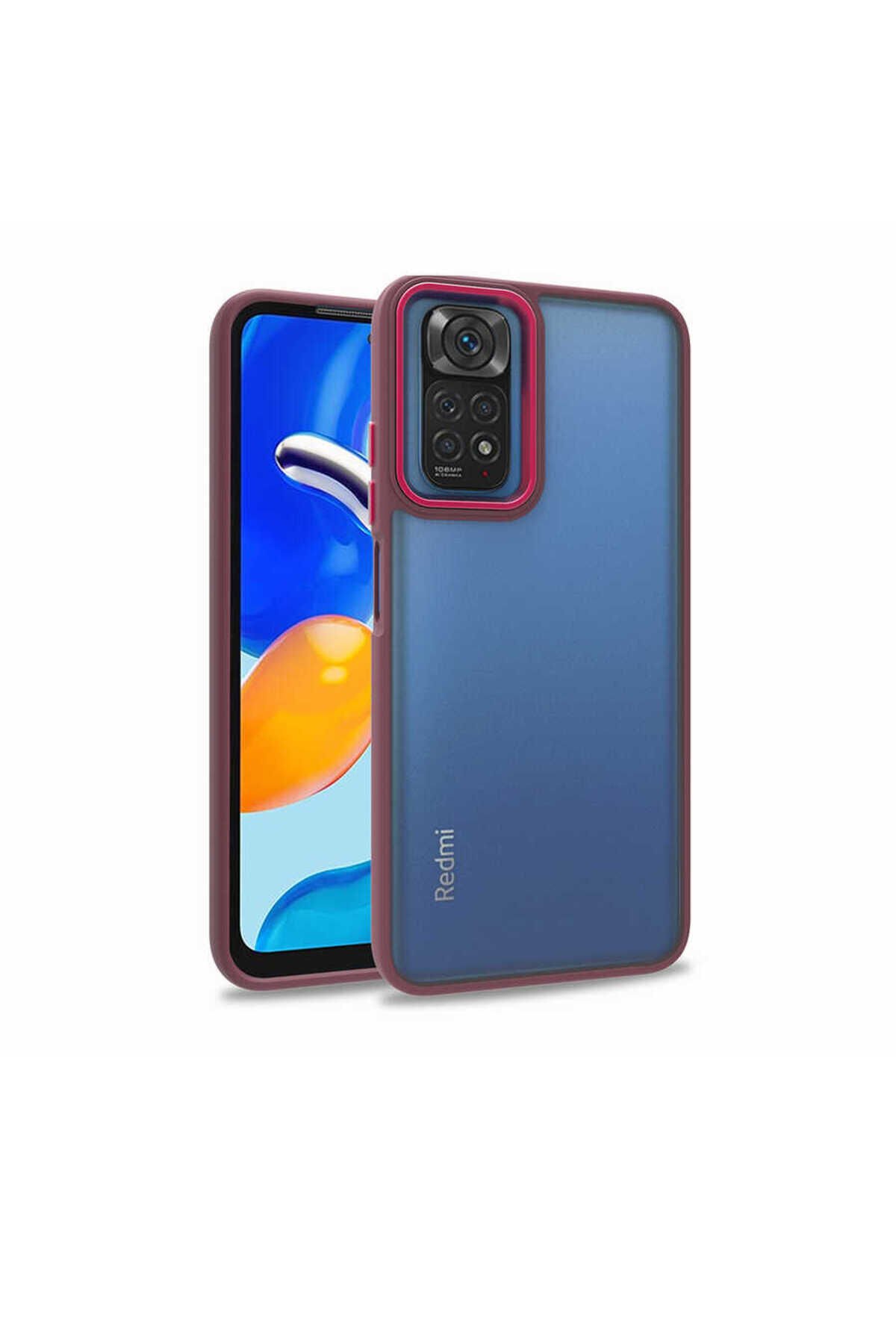 Redmi Note 11S Global Kılıf BSAY Flora Kapak - Rose Gold Yeşil