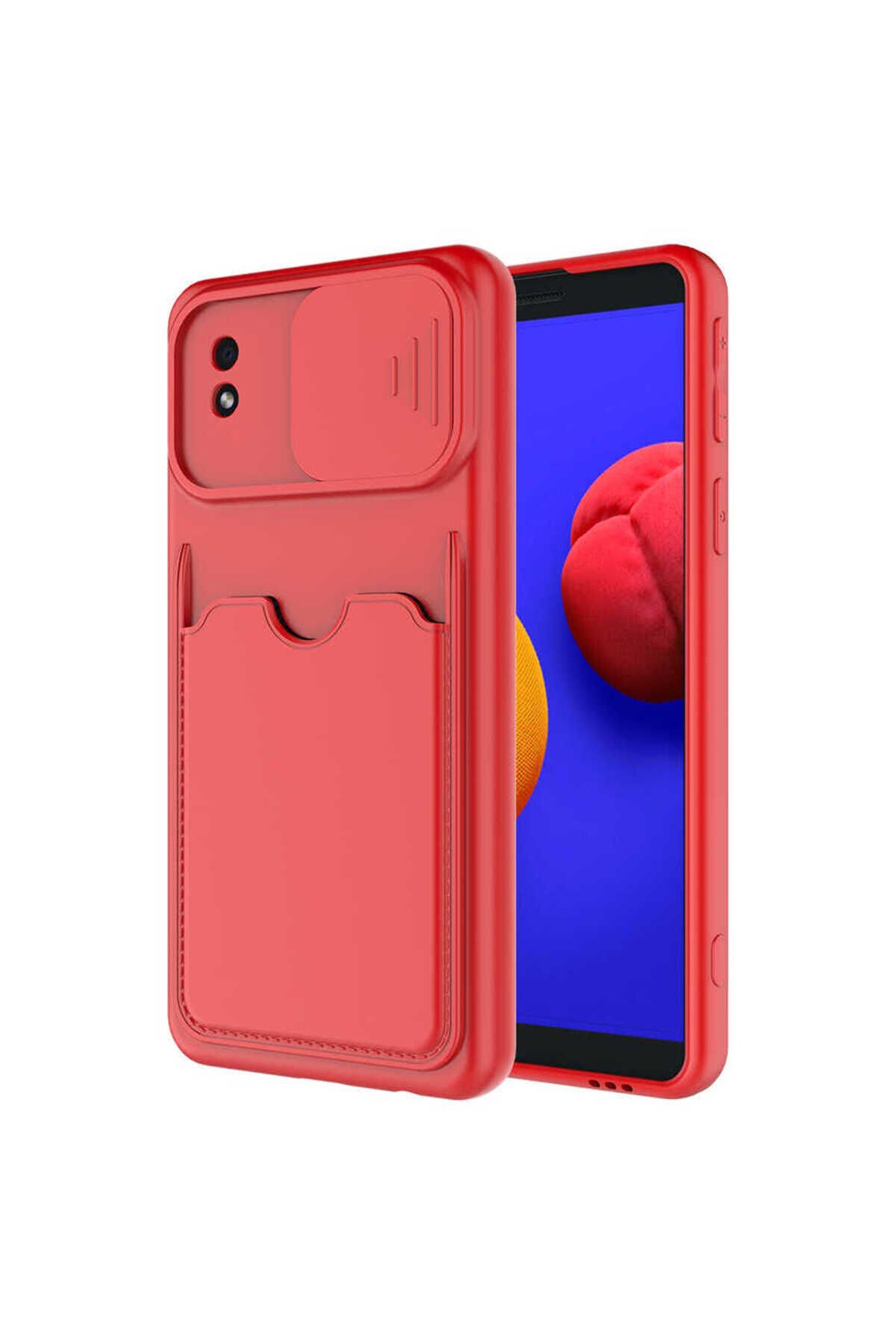 Galaxy A01 Core Kılıf BSAY Kartix Kapak - Kırmızı Kırmızı