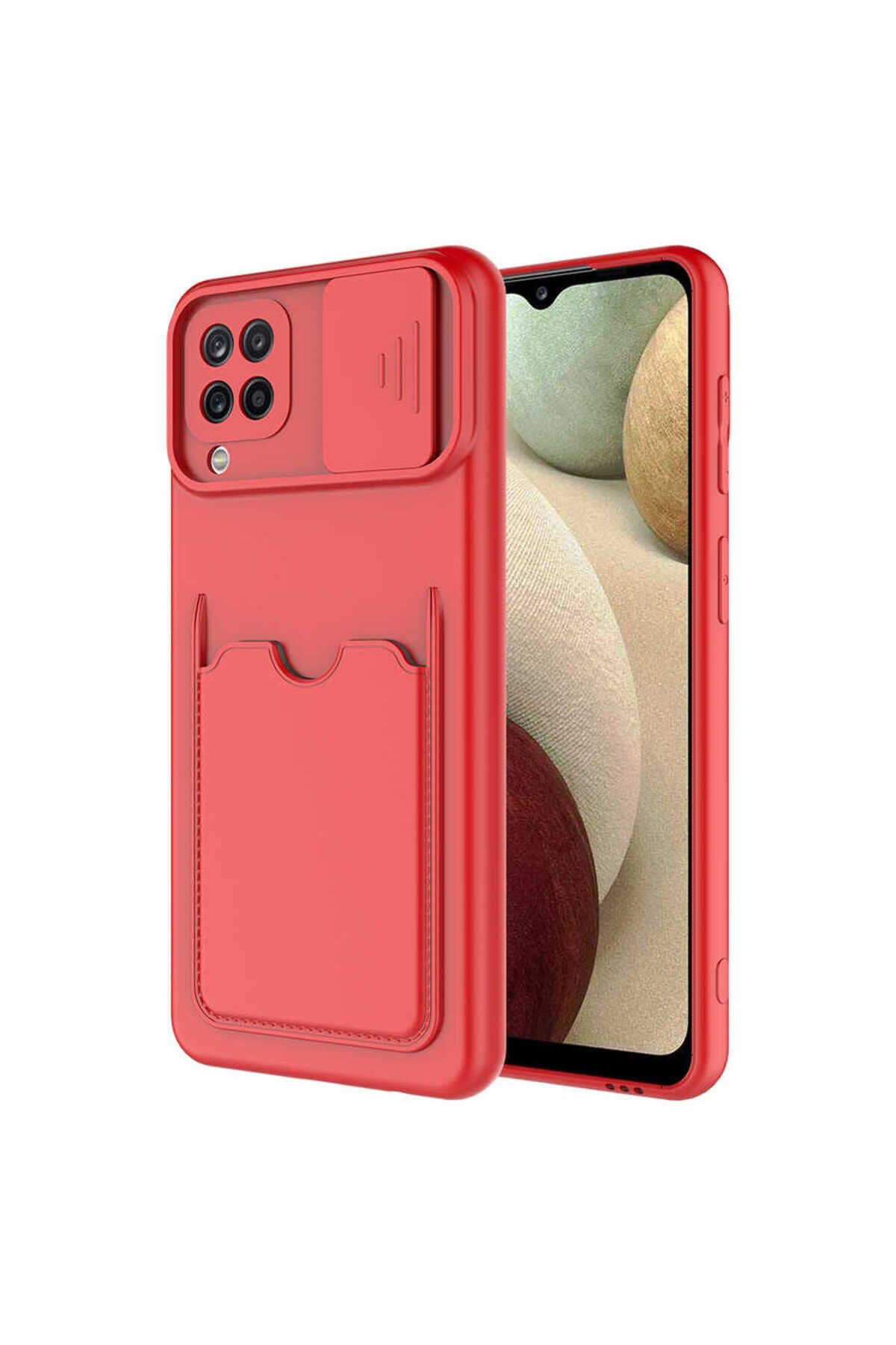 Galaxy M22 Kılıf BSAY Kartix Kapak - Kırmızı Kırmızı