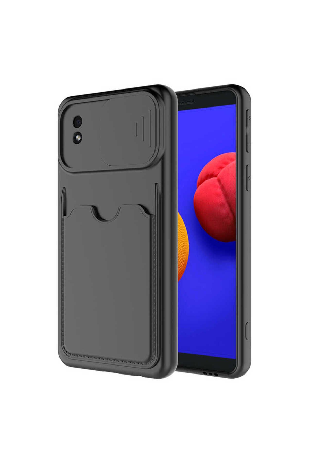 Galaxy A01 Core Kılıf BSAY Kartix Kapak - Kırmızı Siyah