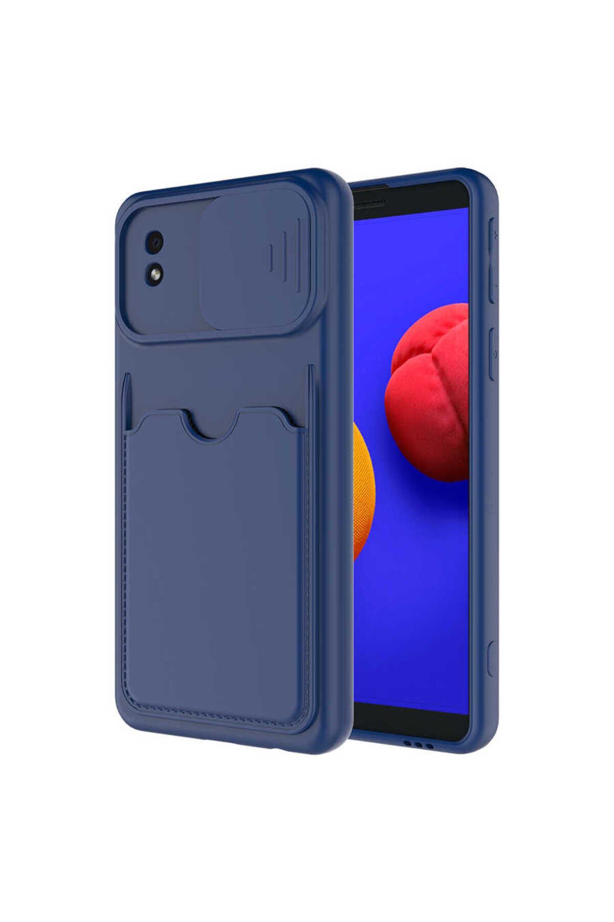 Galaxy A01 Core Kılıf BSAY Kartix Kapak - Kırmızı Lacivert