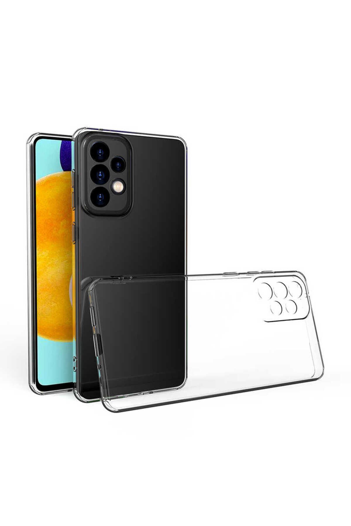 Galaxy A73 Kılıf BSAY Kamera Korumalı Süper Silikon Kapak - Renksiz Renksiz