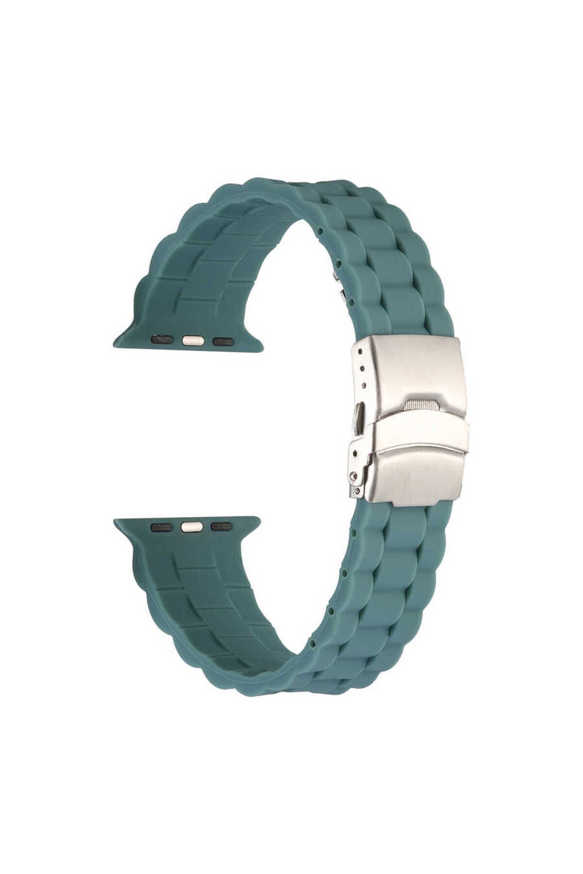 Watch 44mm KRD-72 Uyumlu BSAY Kordon-Turuncu Siyah