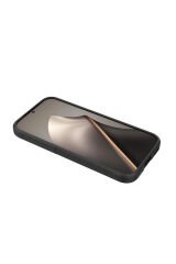 Poco F8 Pro Kılıf Esnek TPU Oyuklu Arka Yüzey Tasarımlı BSAY Etnik Silikon Kapak - Siyah Lacivert
