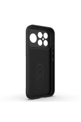 Poco F8 Ultra Kılıf Esnek TPU Oyuklu Arka Yüzey Tasarımlı BSAY Etnik Silikon Kapak - Koyu Yeşil Yeşil