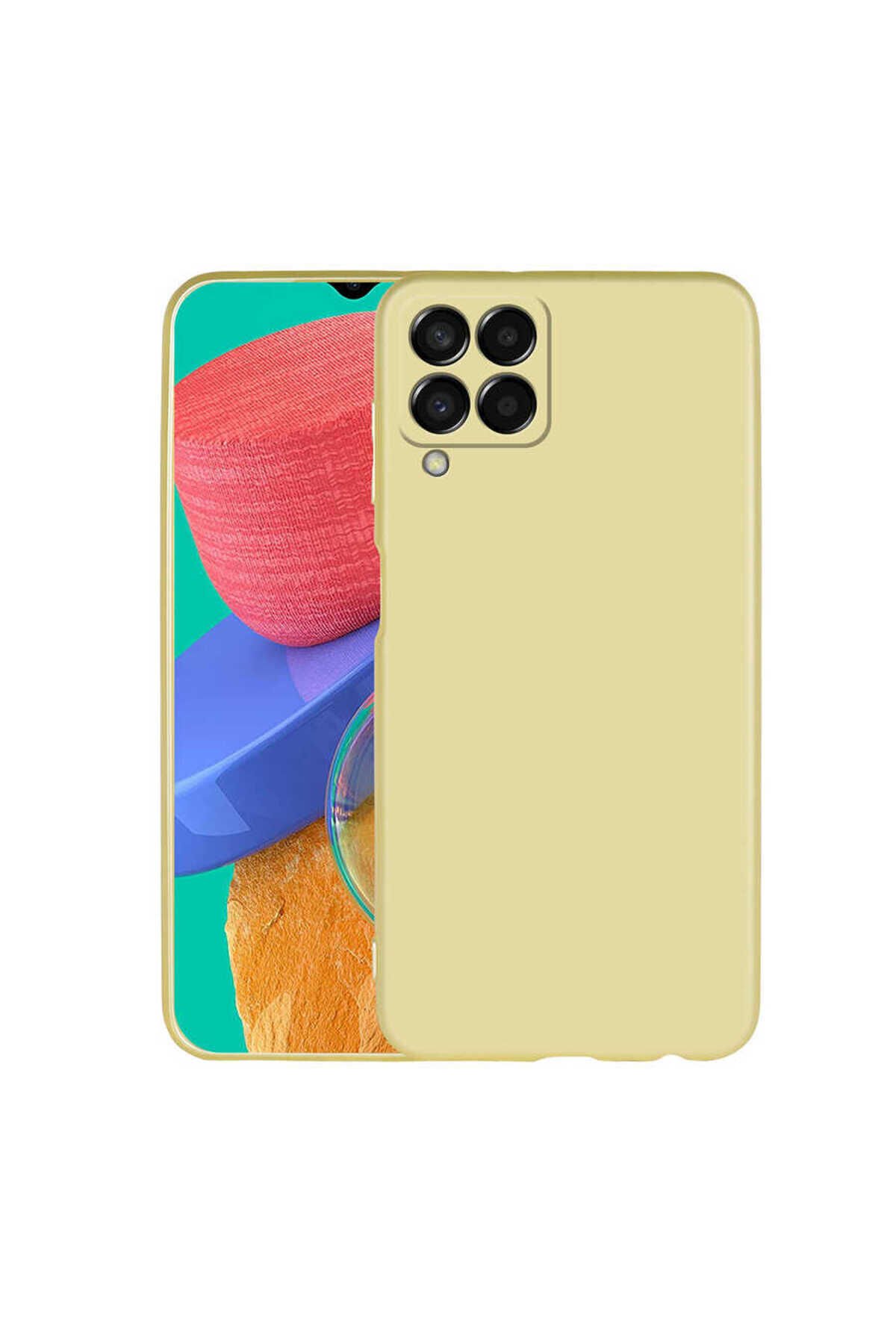 Galaxy M33 Kılıf BSAY Premier Silikon Kapak - Gold Gold