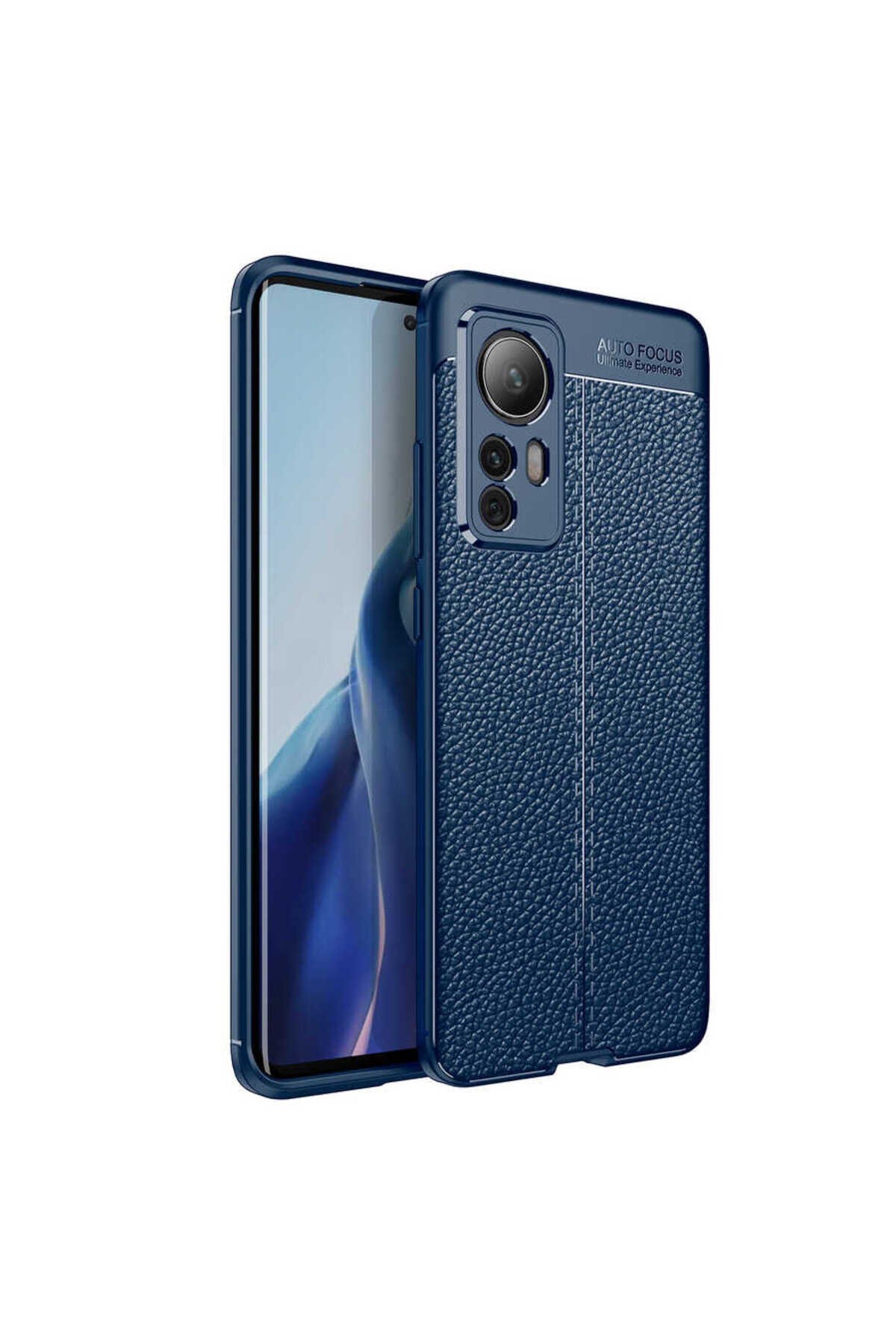 Mi 12 Kılıf BSAY Niss Silikon Kapak - Siyah Lacivert