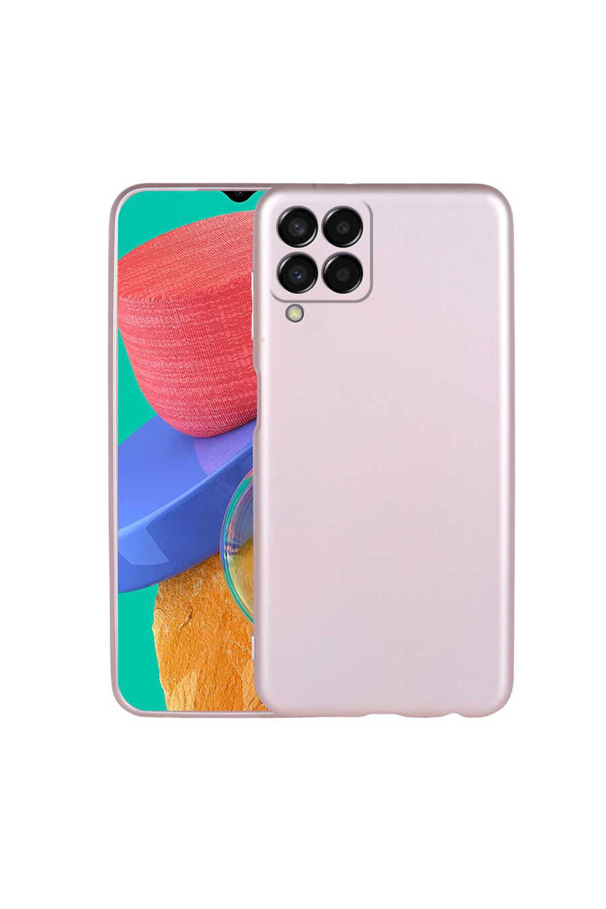 Galaxy M33 Kılıf BSAY Premier Silikon Kapak - Gold Rose Gold