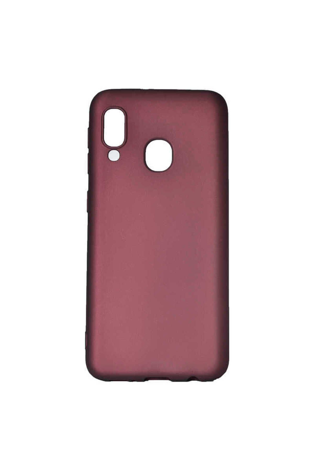 Galaxy A40 Kılıf BSAY Premier Silikon Kapak - Kırmızı Saks Mavi