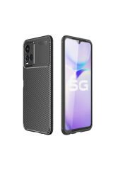 Vivo Y21S Kılıf ASMA Negro Silikon Kapak - Siyah Siyah
