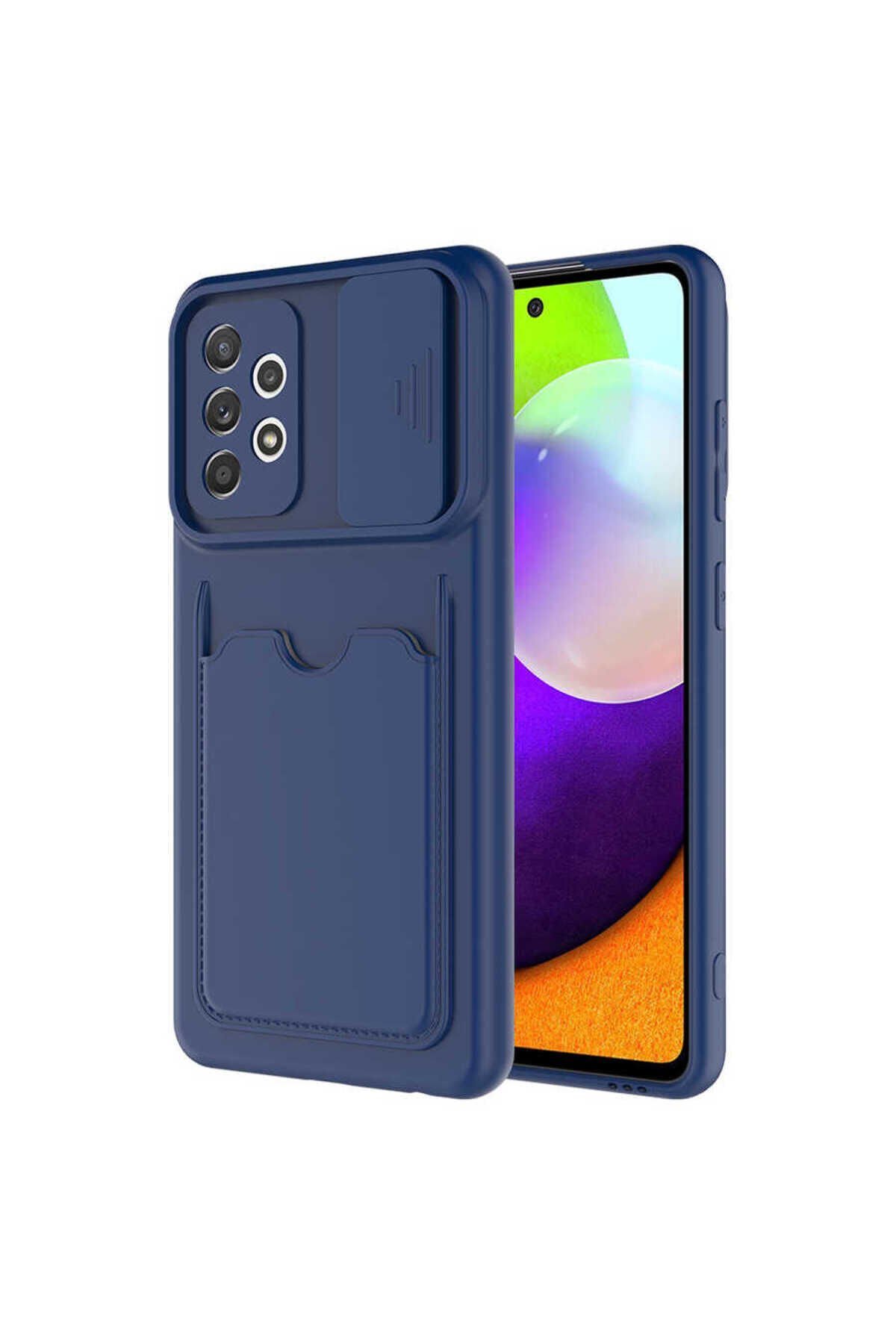 Galaxy A72 Kılıf BSAY Kartix Kapak - Koyu Mor Koyu Yeşil