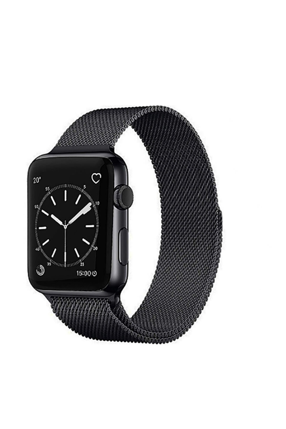 Watch Ultra 49mm Kordon Uyumlu KRD-01 Metal Strap Kayış BSAY- Gri Gri