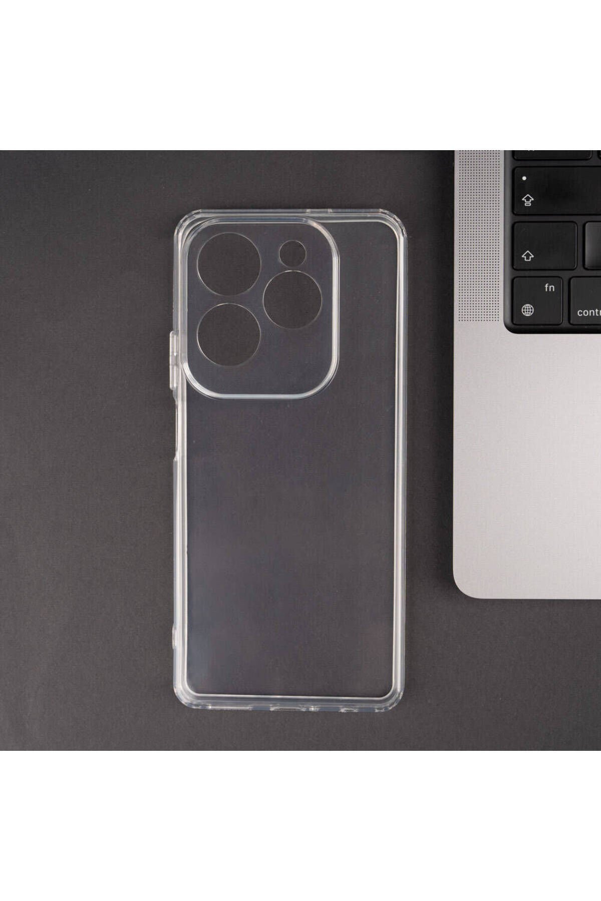 İnfinix Hot 40 Pro Kılıf ASMA 2mm Anti Shock Silikon - Şeffaf Şeffaf
