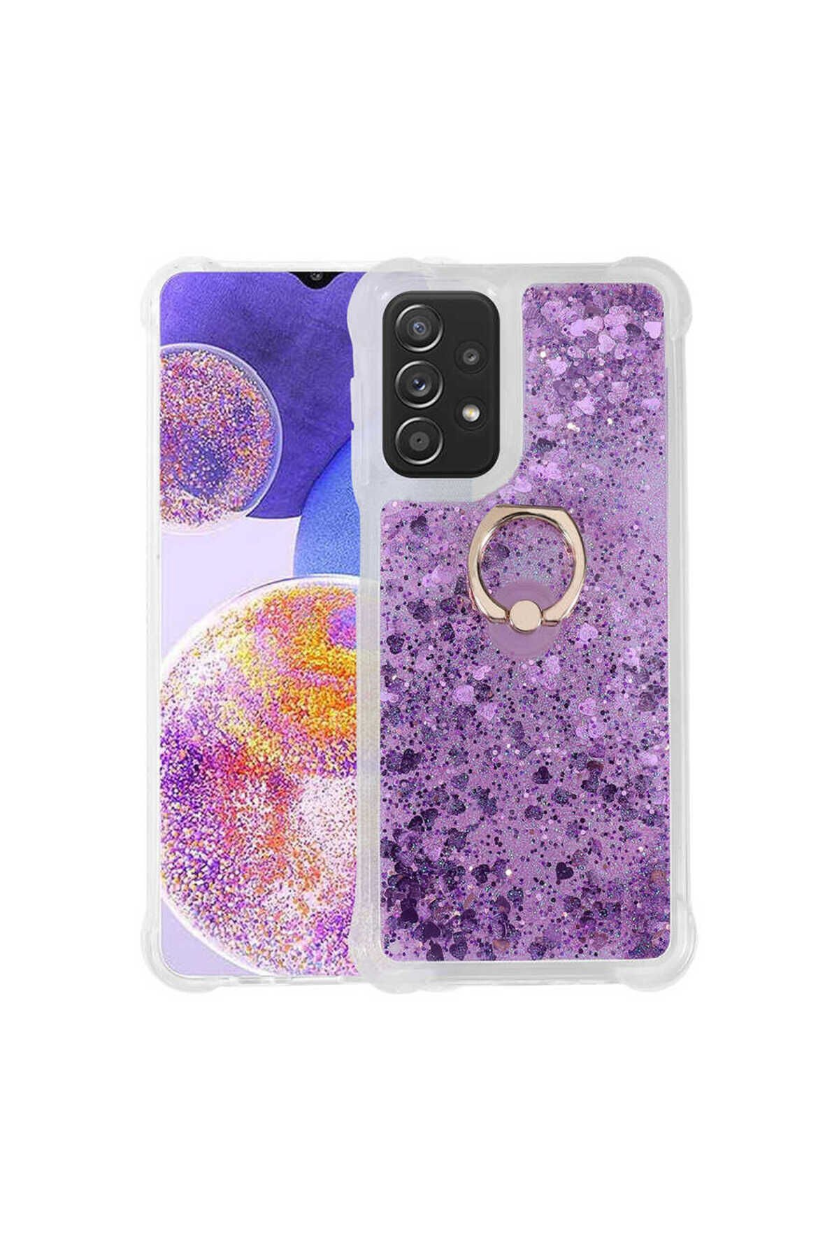 Galaxy A23 Kılıf BSAY Milce Kapak - Gümüş Mor