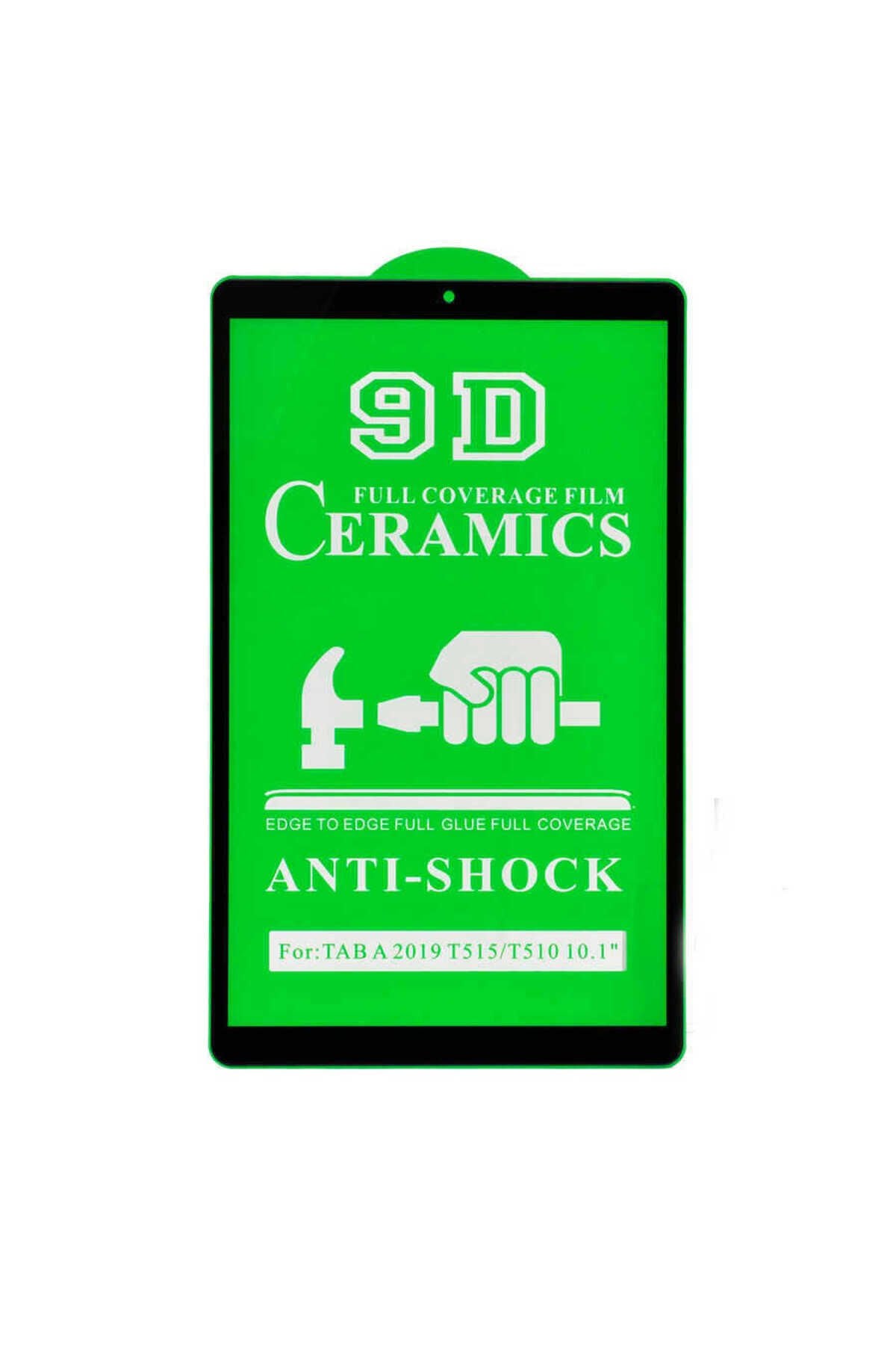 Galaxy Tab A 10.1 (2019) T510 Uyumlu SHRP Tablet Seramik Ekran Koruyucu-Siyah Siyah