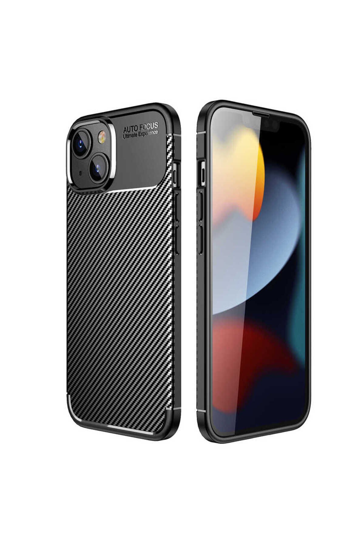 iPhone 14 Plus Uyumlu BSAY Negro Silikon Kılıf-Lacivert Siyah