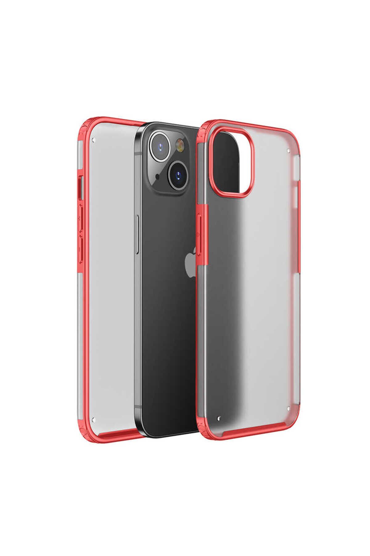 iPhone 13 Uyumlu BSAY Volks Kılıf-Koyu Yeşil Kırmızı