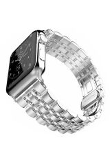 Watch Ultra 49mm Kordon Uyumlu KRD-14 Metal Strap Kayış BSAY- Gold Gümüş