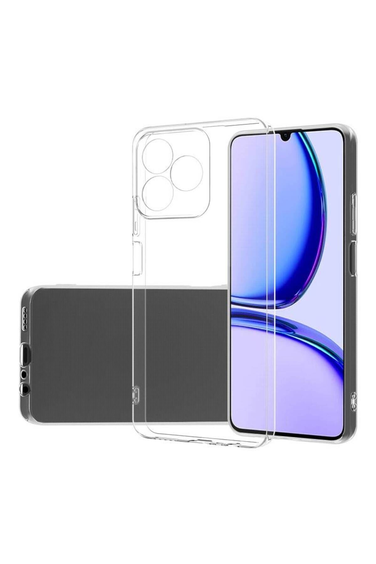 Realme C53 Kılıf BSAY Süper Silikon Kapak - Renksiz Renksiz