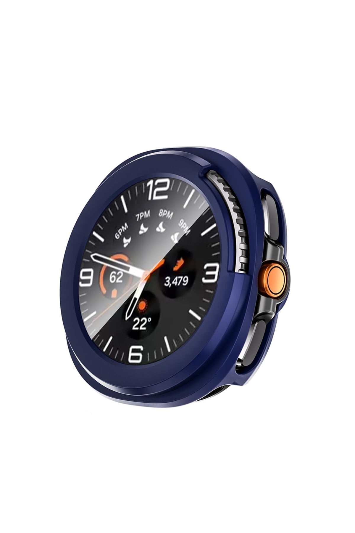 Galaxy Watch 8 Classic 46mm Sert PC Kasa ve Ekran Koruyucu BSAY Watch Gard 39 - Lacivert Lacivert