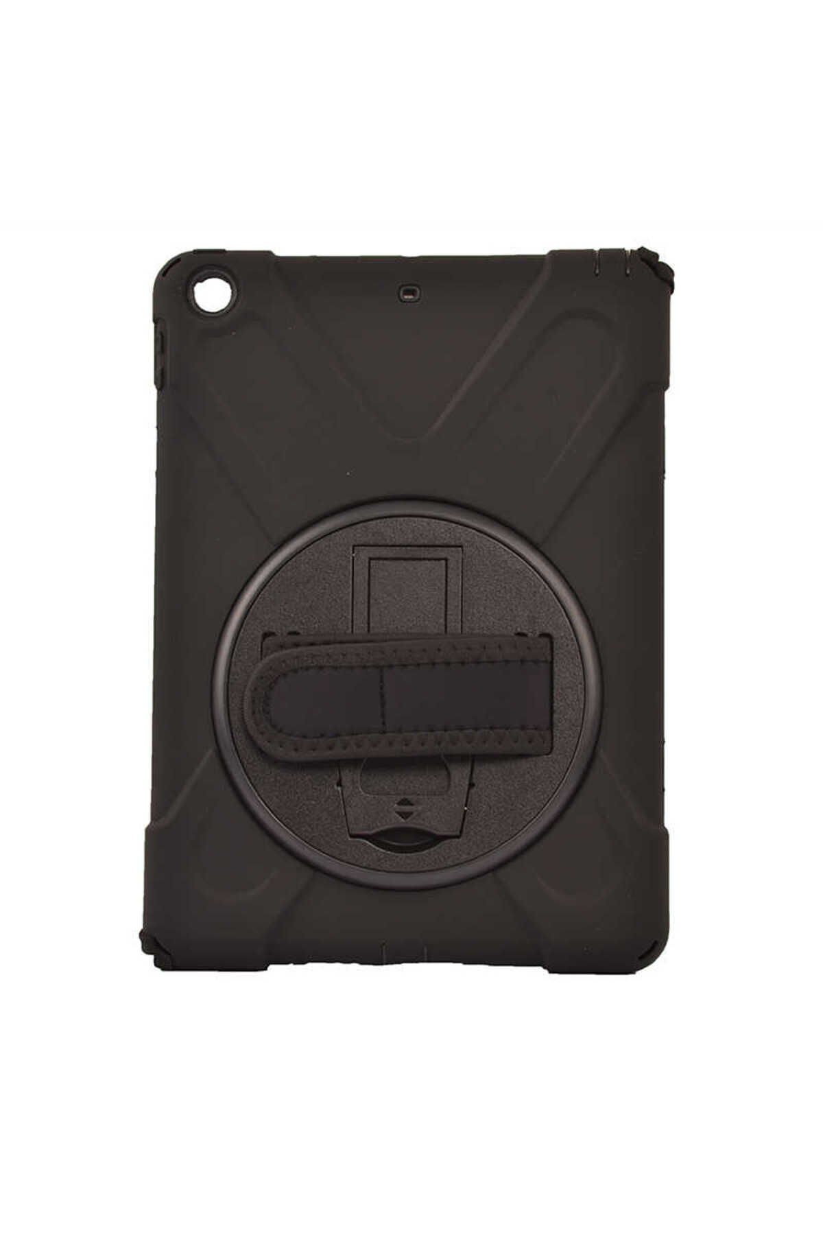 iPad 9.7 2017 (5.Nesil) Kılıf GZST Defender Tablet Silikon - Siyah Siyah