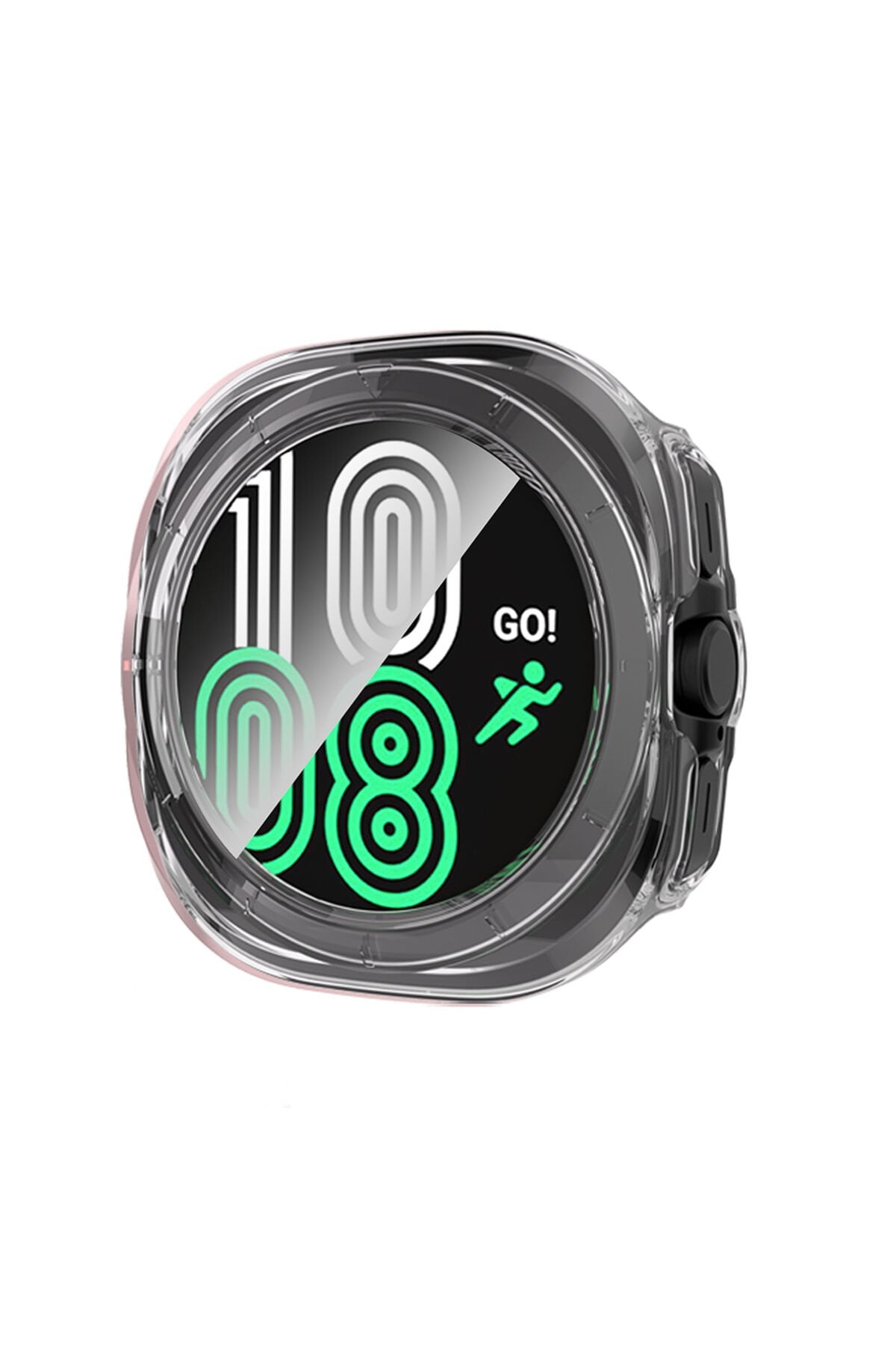 Galaxy Watch 8 Ultra Kasa ve Ekran Koruyucu BSAY Watch Gard 40 - Siyah Şeffaf