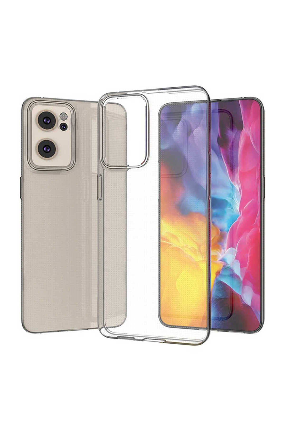 Reno 7 4G Kılıf BSAY Süper Silikon Kapak - Renksiz Renksiz