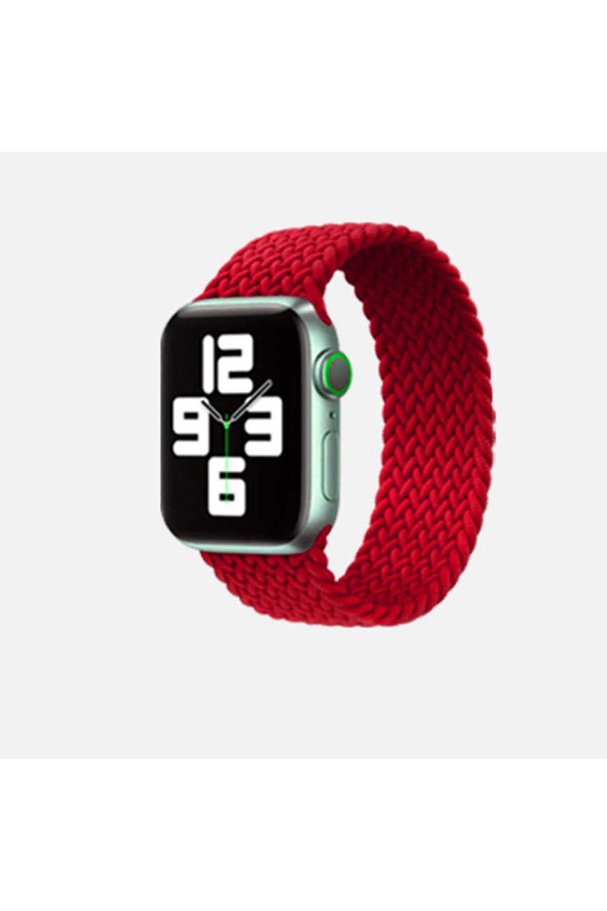 Watch Ultra 49mm Kordon Uyumlu KRD-32 Medium Strap Kayış BSAY- Kırmızı Kırmızı