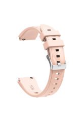 Huawei GT4 41mm Uyumlu BSAY KRD-129 18mm Silikon Kordon Strap Kayış-Pembe Pembe