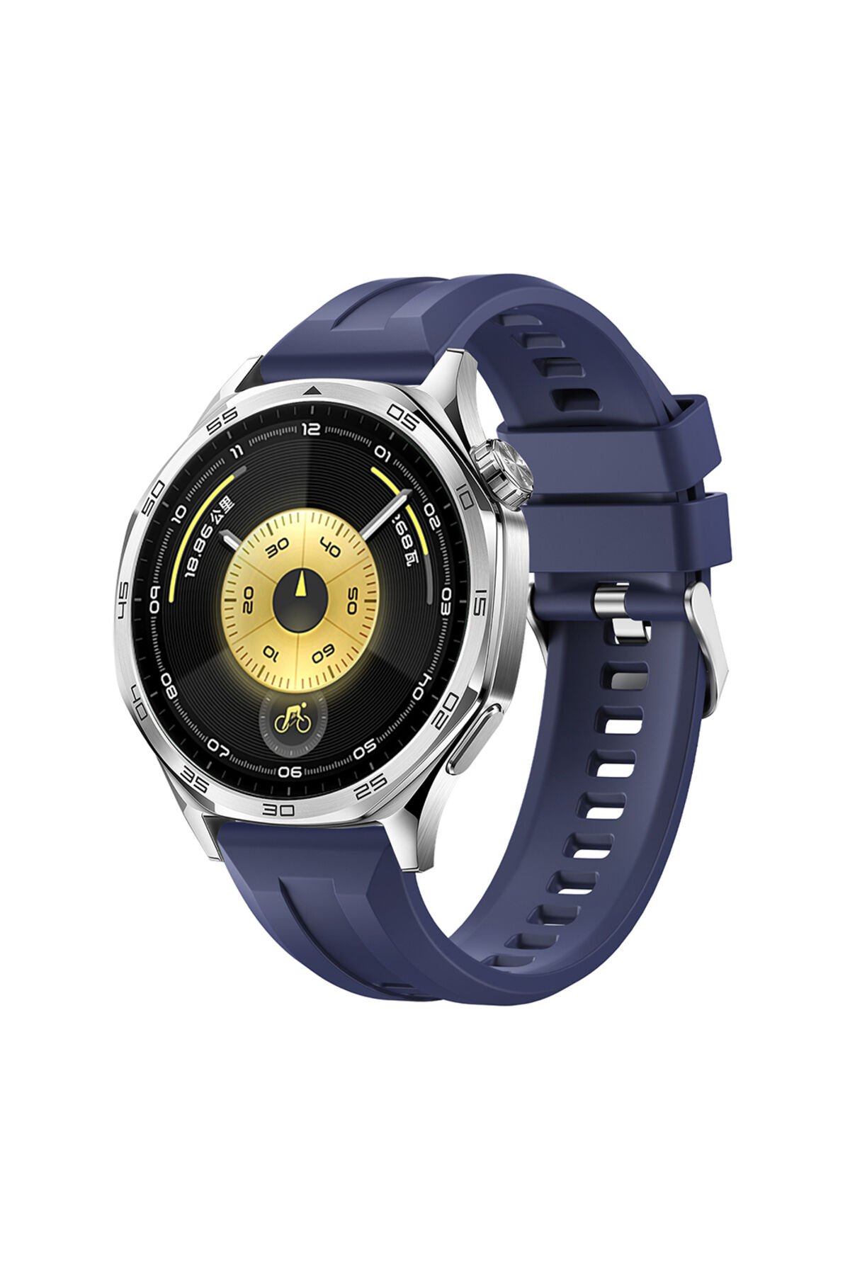 Huawei Watch GT 3 46mm BSAY KRD-148 Silikon Kordon - Koyu Gri Gri