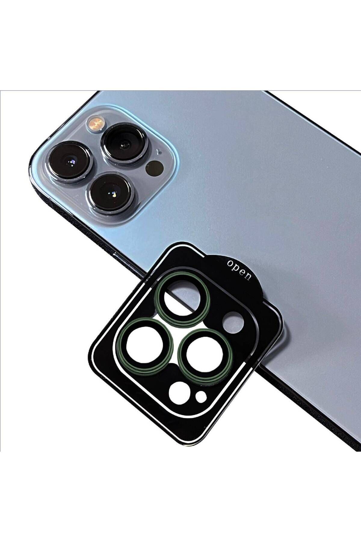 iPhone 13 Pro Uyumlu SBT CL-11 Safir Parmak İzi Bırakmayan Anti-RefCLOive Kamera CLO Koruyuc