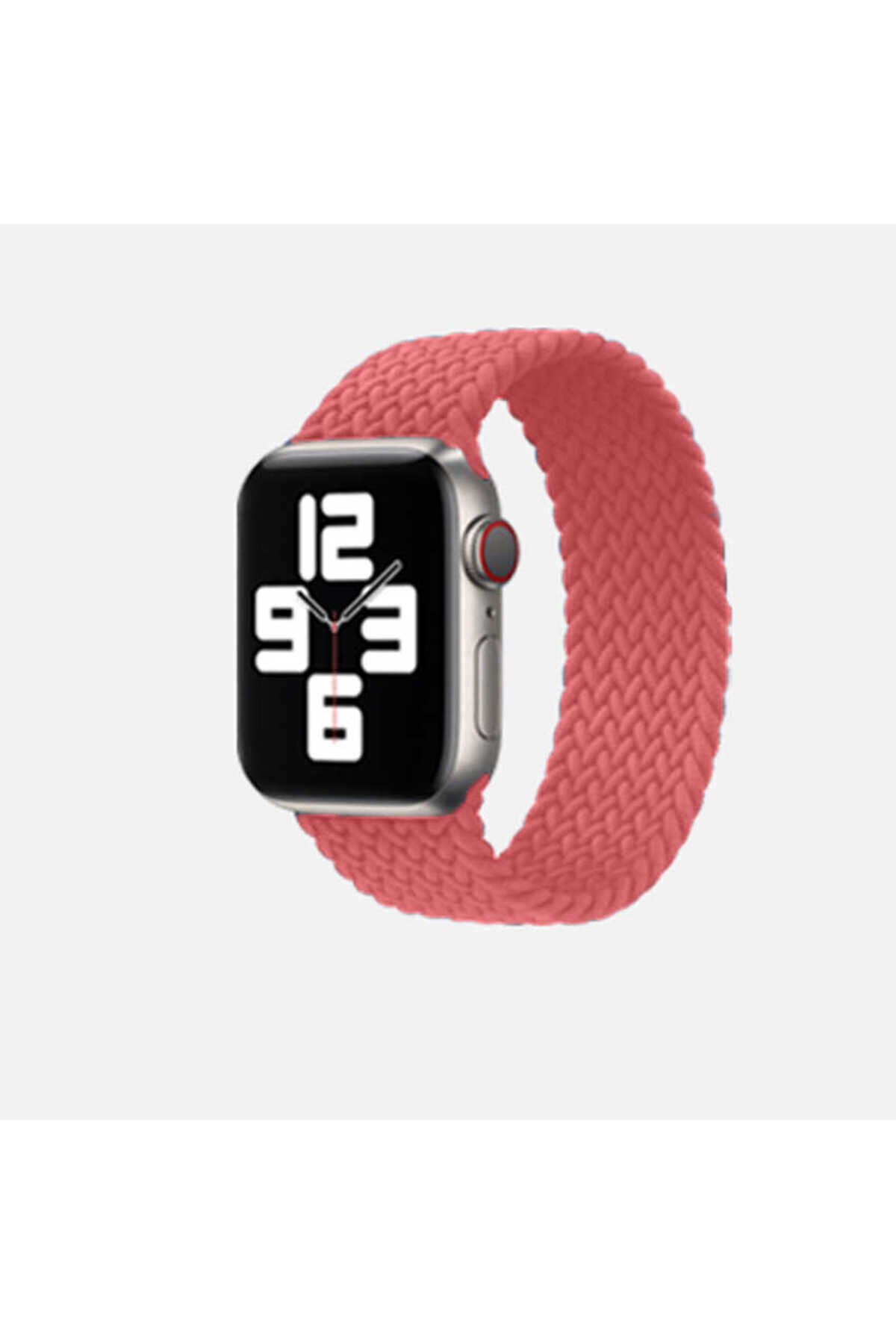 Watch Ultra 49mm Kordon Uyumlu KRD-32 Medium Strap Kayış BSAY- Kırmızı Pembe